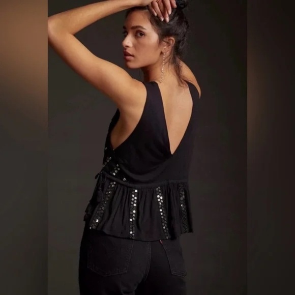 ANTHRO Forever That Girl Night Out Tank Top XL - Picture 5 of 6